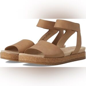 Soul naturalizer tan ankle strap cork sole sandals nib sz 9.5 m